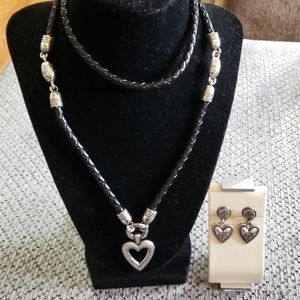 Brighton heart & leather set